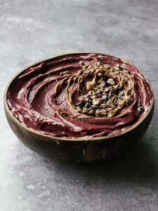 Chocolate Blueberry Smoothie Bowl
