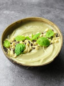 White Chocolate Mint Smoothie Bowl